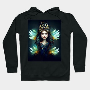 Fairy Owl Girl Hoodie